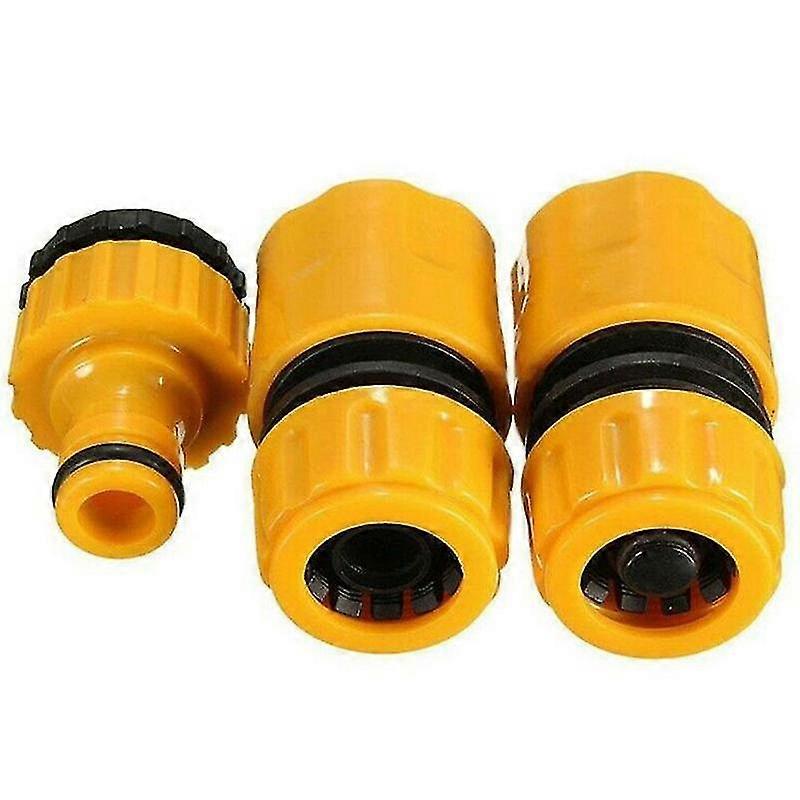 3pcs Garden 1/2 "3/4" Quick Coupling Hose Connector Hose Connection Adapter