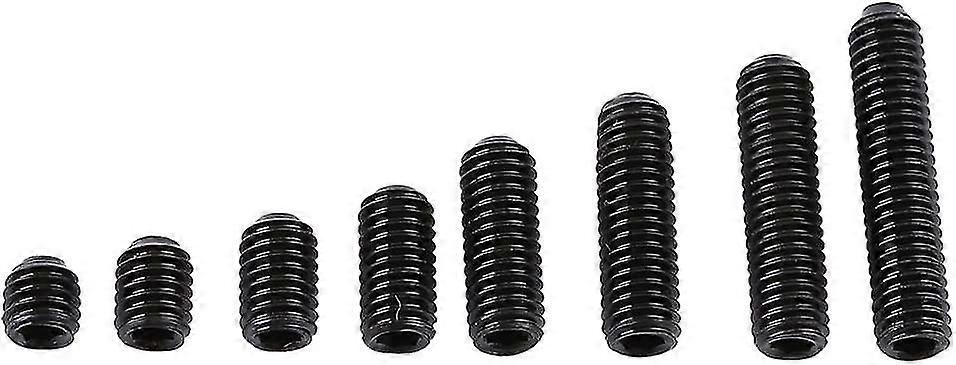 Pack Of 200pcs M3 Carbon Steel Hex Nuts Hex Grub Screw Set Cup Point Grub Screw Set Machine Assortment Kit