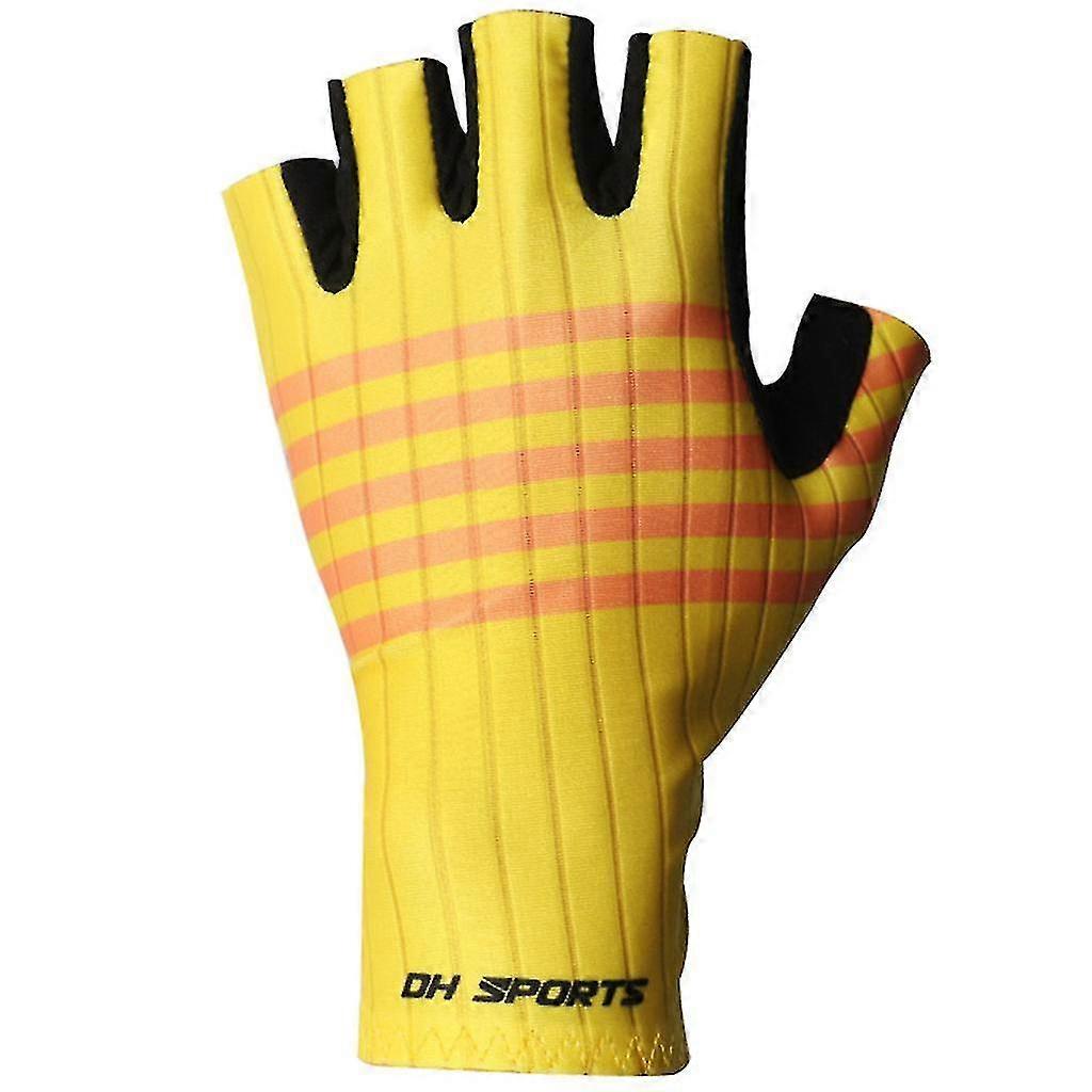 Nylon Cycling Gloves Unisex Mountain Bike Gloves Breathable Half Finger Glove