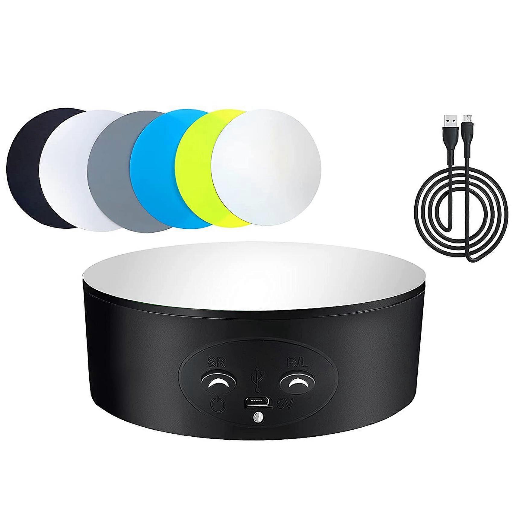 Rotating Display Stand, Automatic Mute Spin Turntable for Photography Display,Figures and Collectio