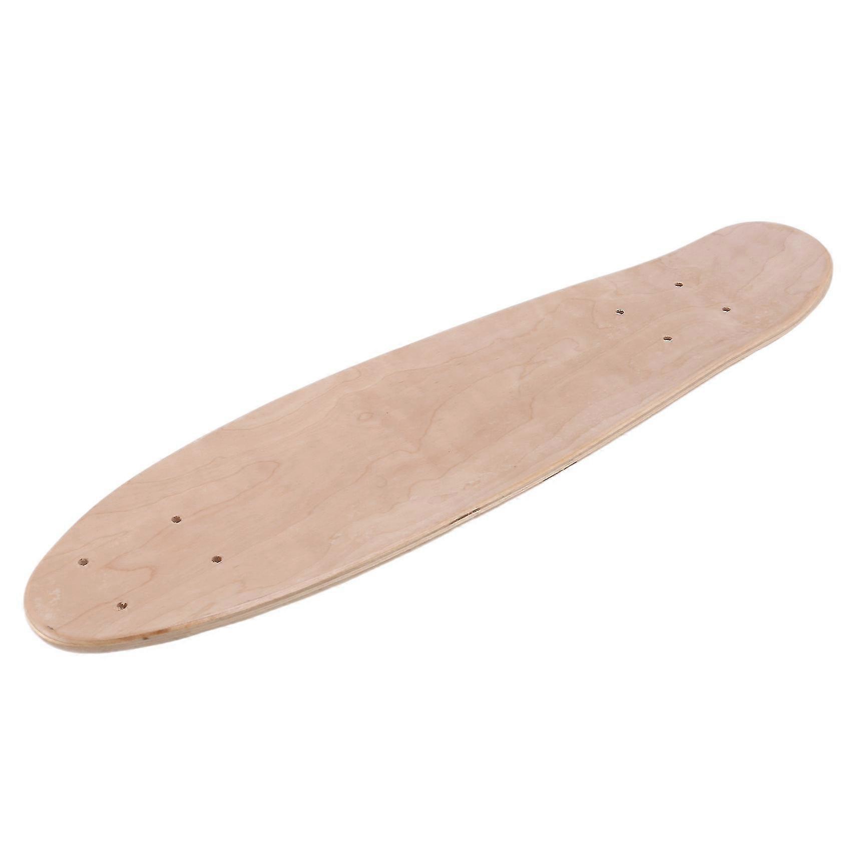 22inch Blank Skateboard Deck Natural 55,5x15cm Maple Banan Sliding Cruising Skating Single Rocker