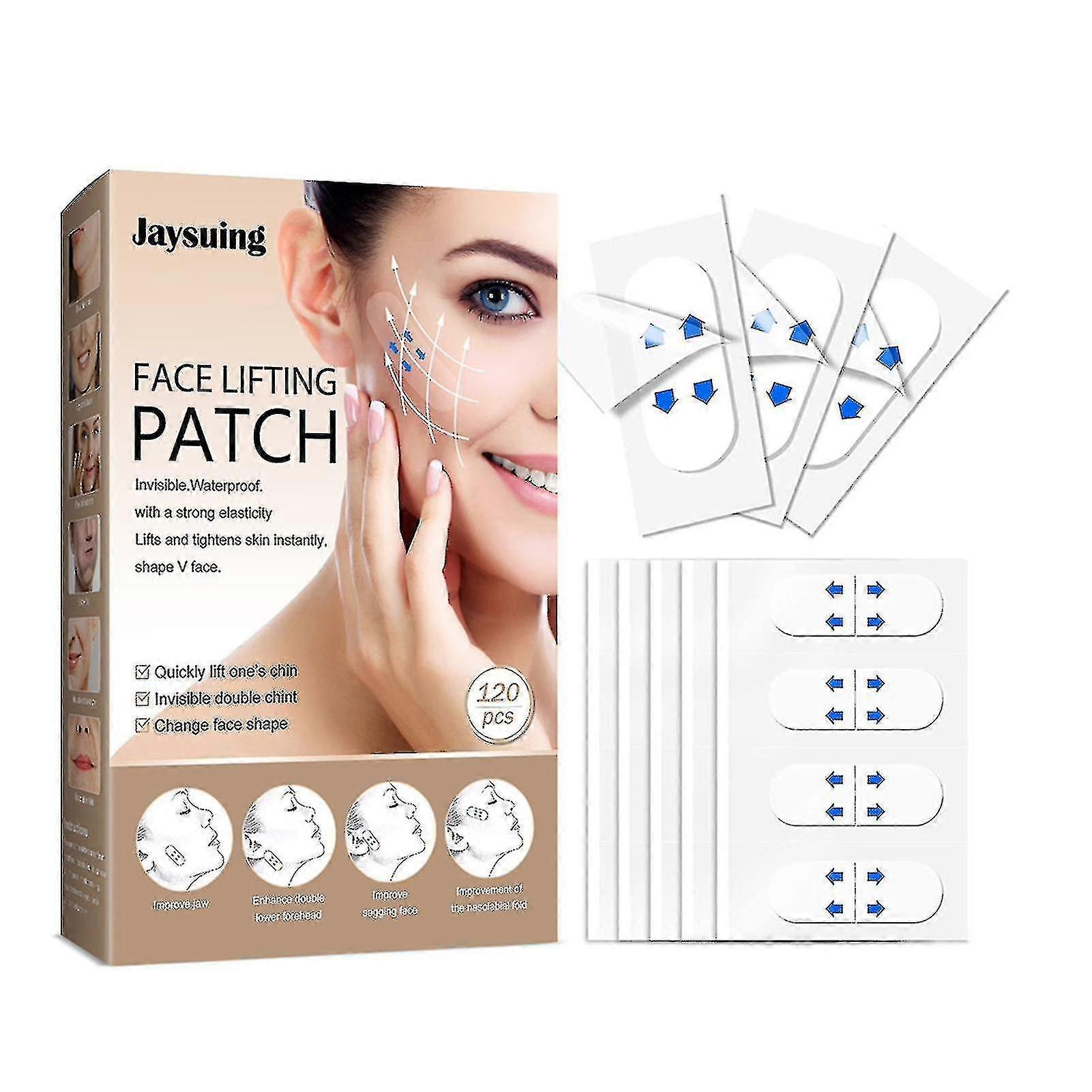 120 Pcs Facial Lifting Patch V-shaped Facial Lifting Patch For Face Shaping Lifting - ANYOU