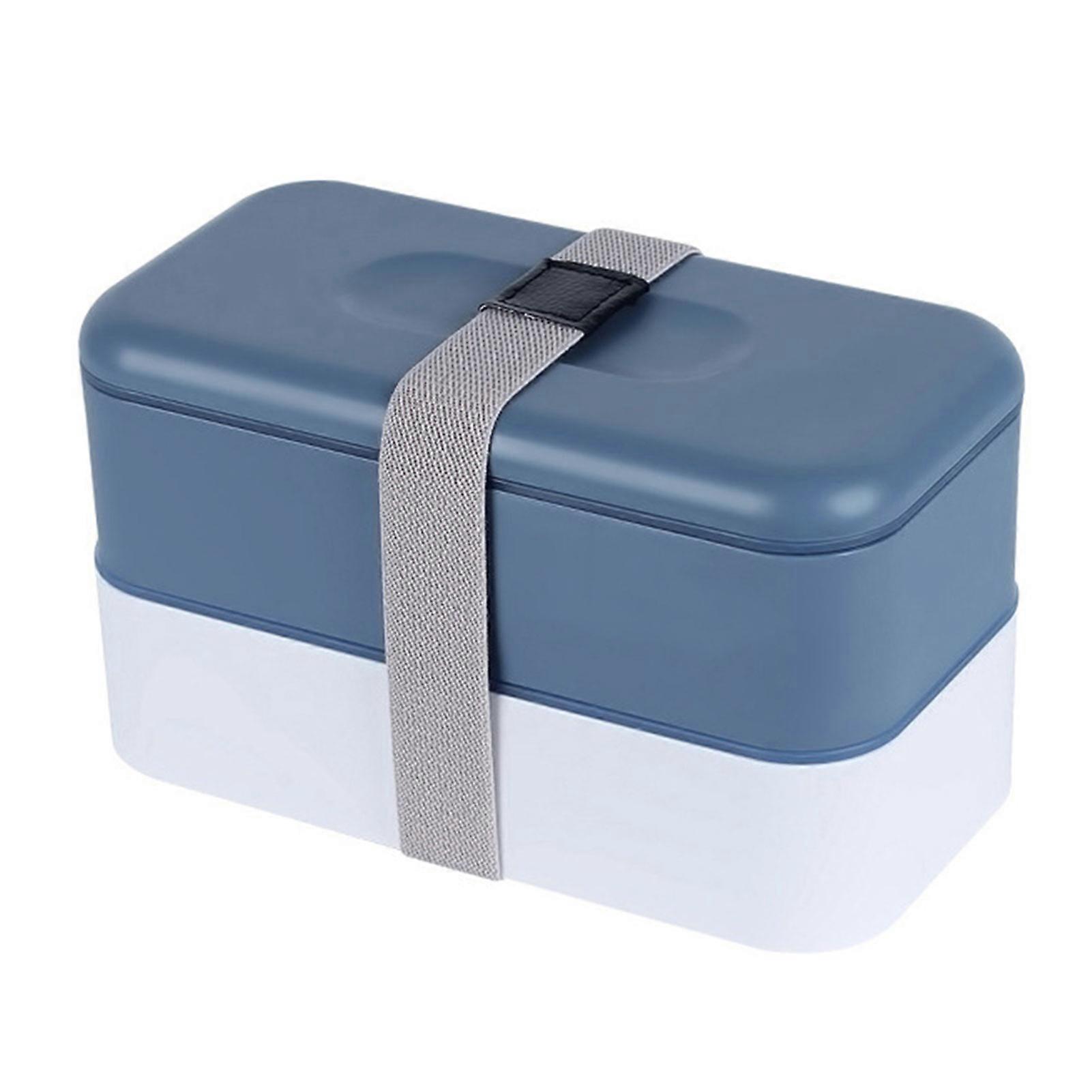 Plastic Bento Box Adult Lunch Box Lunch Box with 2 Compartments Ideal for Work & On-The-Go