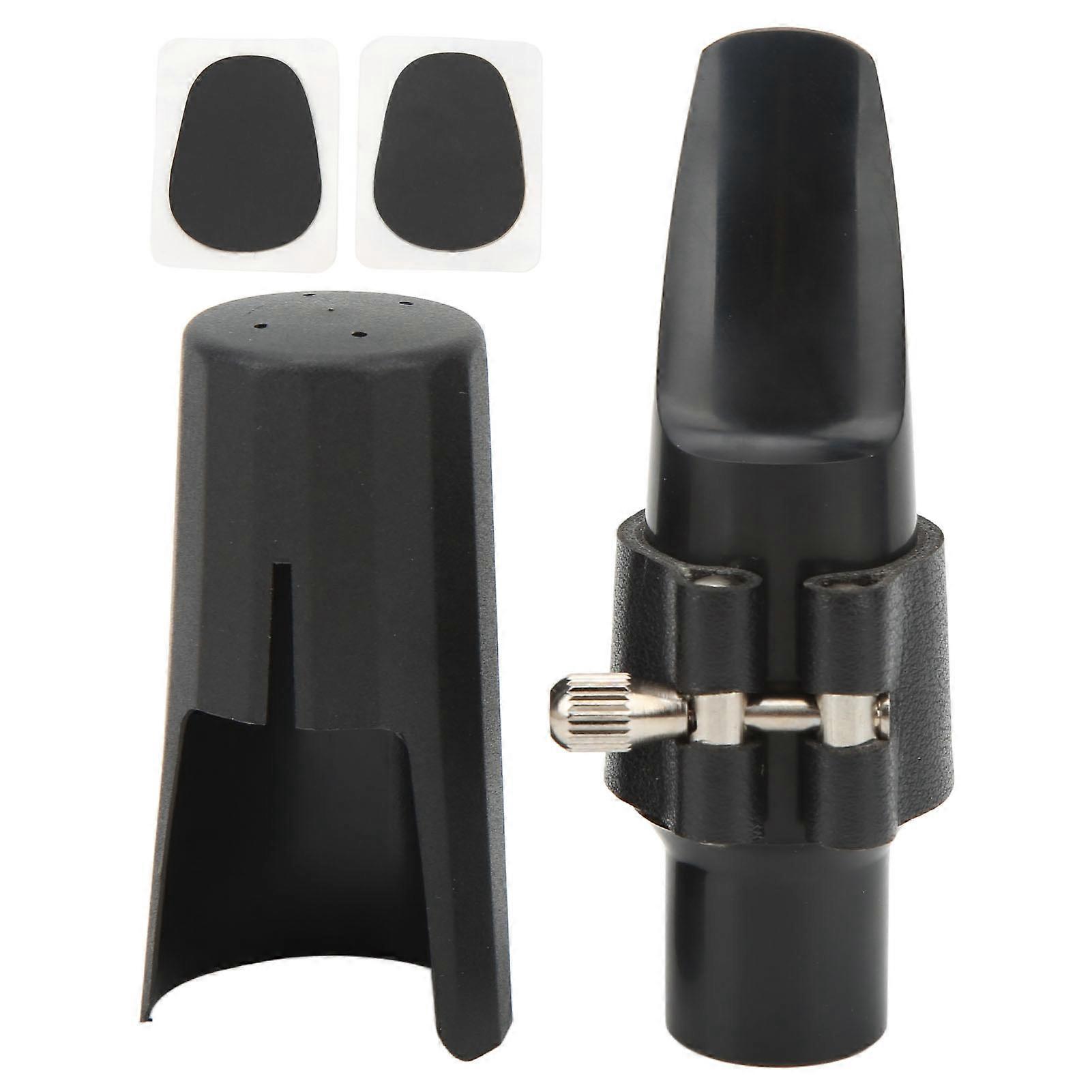 Saxophone Mouthpiece Set Accurate Sturdy Smoothly Cap Buckle Reed Tooth Pads Sax Mouthpiece Accessories