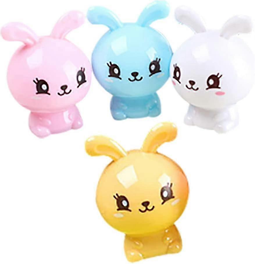 4 X Mini Pencil Sharpener Caricature Sharpener Box Random Colour