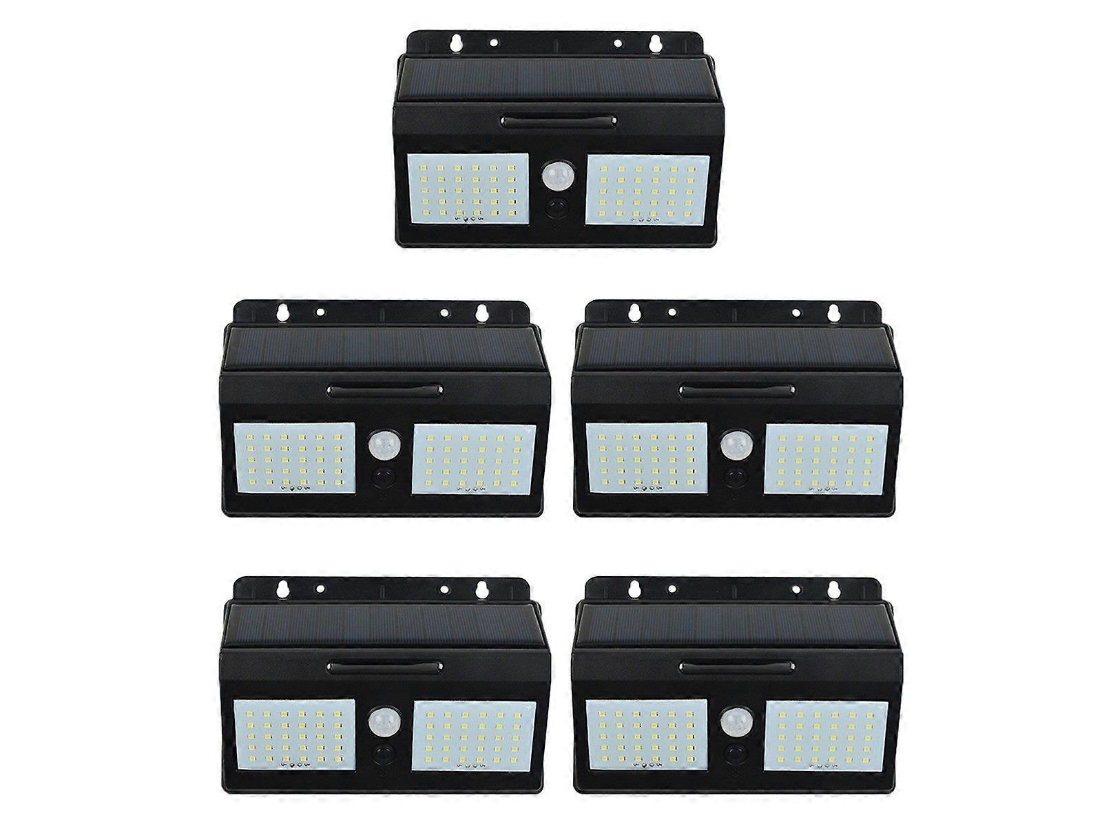 5Pcs Solar Powered Motion Sensor Lights Garden Fence Light