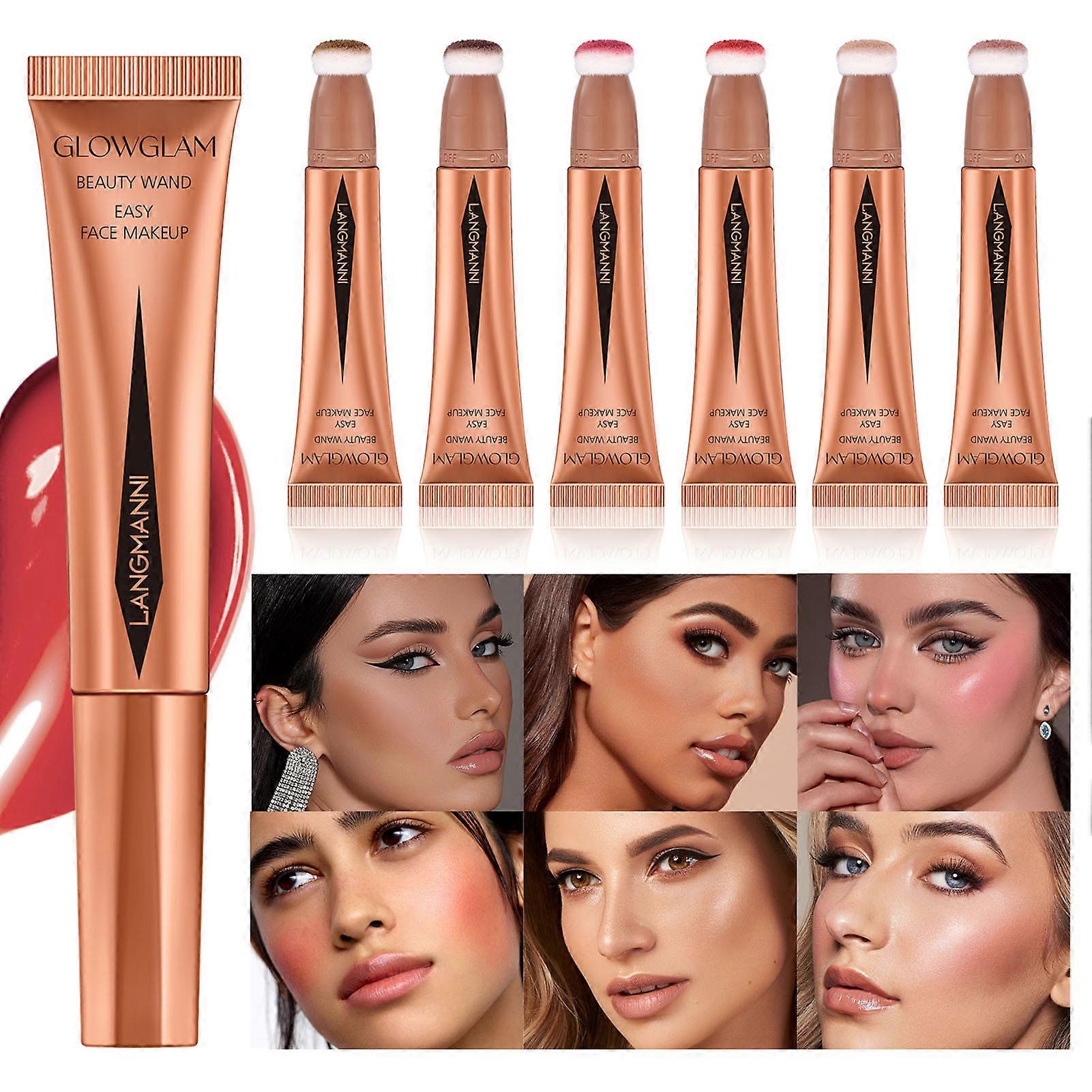 Bright Color Liquid Blush Easy to Apply Creamy Silky Blush for Daily and Official Makeup