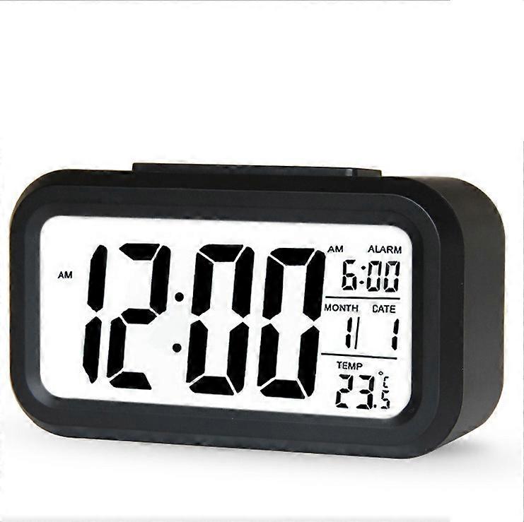 Radio Alarm Clock - Digital Clock with Radio, Temperature, Light