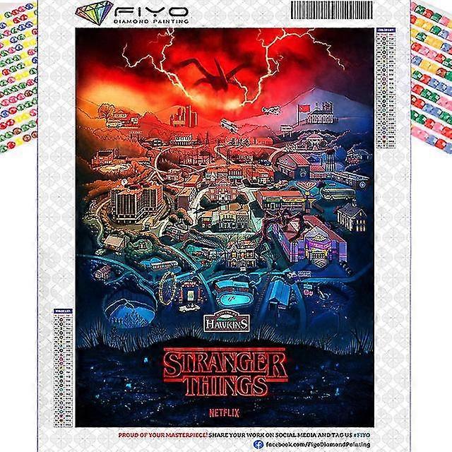 怪奇物语钻石彩绘 5d DIY 钻石刺绣礼品 家居装饰