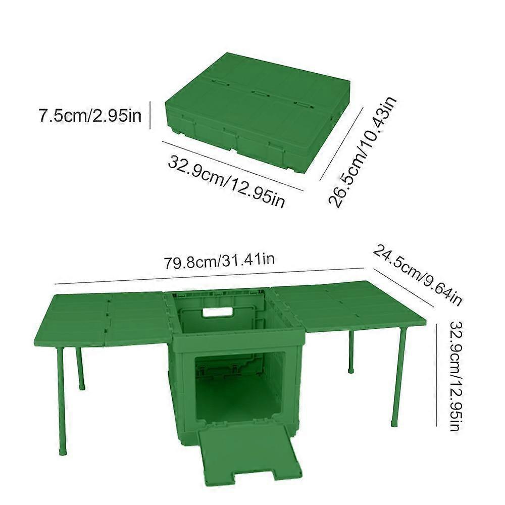 Bil sammenleggbar boks sammenleggbar kleskasse med lokk Stackable Container Organizer Cube For Office Auto Trunk