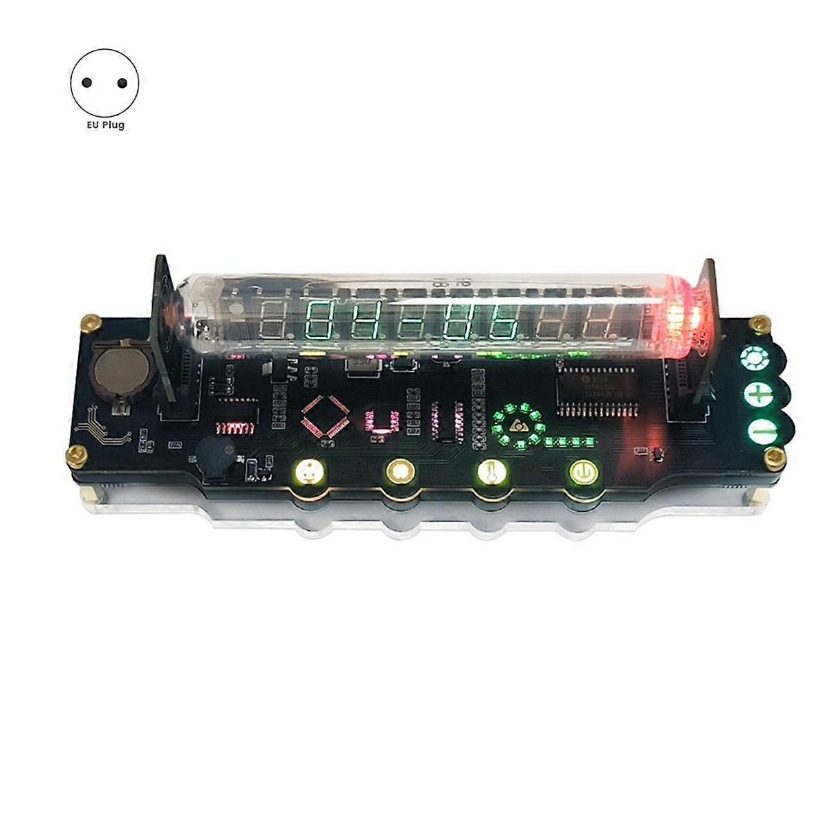 RGB valaiseva putkikello DIY LED-loisteputkikello taide- ja teknologiapöydän koristelu -Nixie T