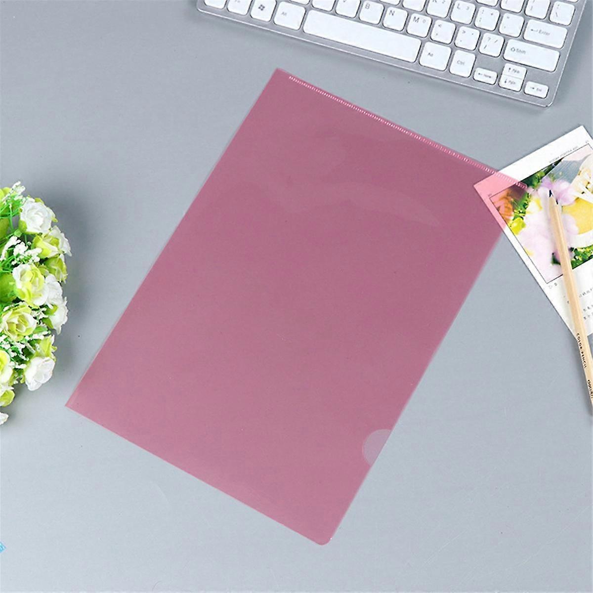 50Pcs Plastic Folders A4 Sleeves Wallets for Protection Files with Top & Side Open Sleeves for A4 P