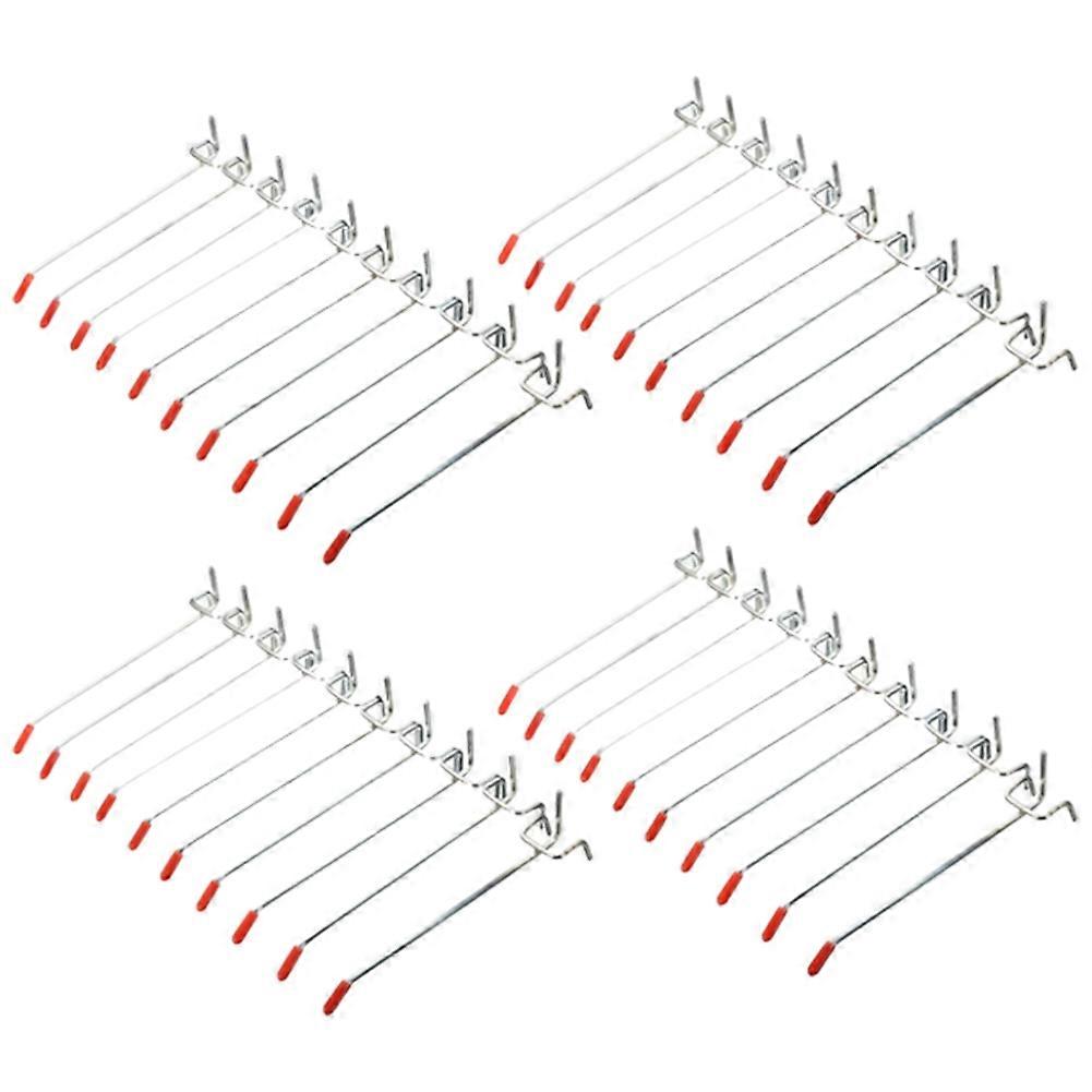 40Pcs Single Hooks 150mm Board Slat Wall Retail Display Shop Peg Fits 25mm