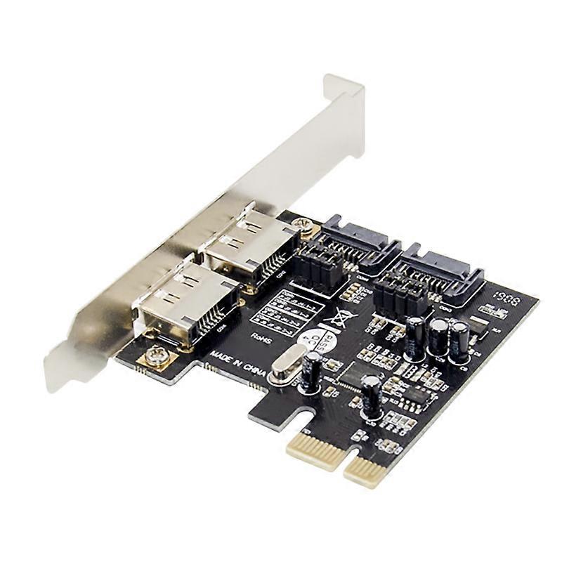 PCIE ESATA SATAIII Expansion Card PCI-E to 2-Port SATA3.0 6 Gbit/S ASM1061 SSD Solid State Drive Ex