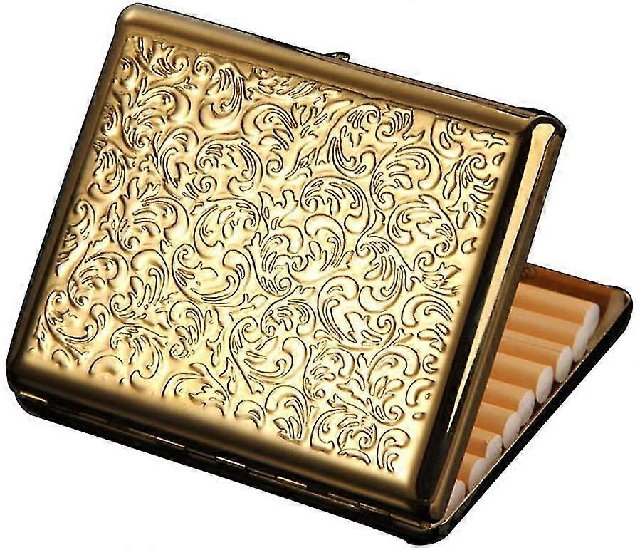 Metal Cigarette Case For Men And Women Portable Ultra-thin Cigarette Box For 20