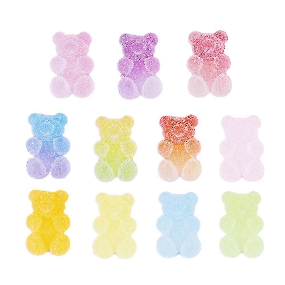 50 kpl Resin Simulation Gummy Bear DIY -tarvikkeet useissa väreissä