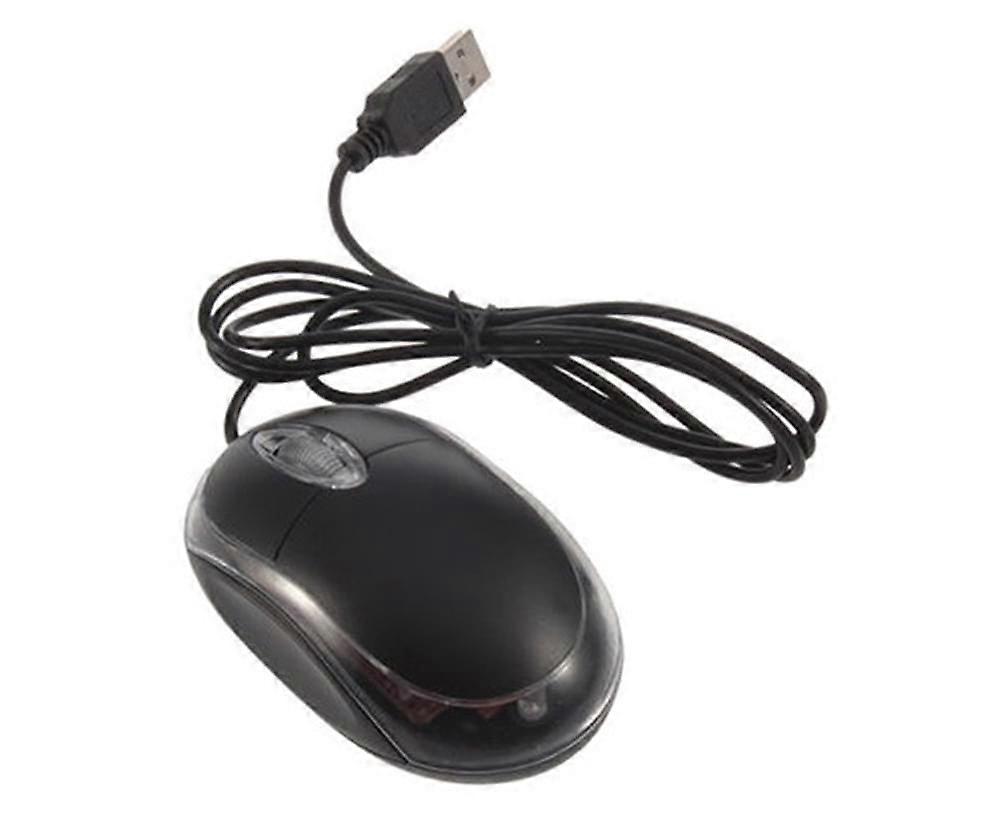 USB Black Wired Optical Light Scroll Wheel Mice Mouse for Computer PC Laptop