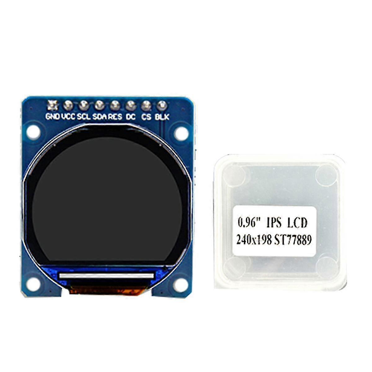 Schermo a colori IPS da 0,96 pollici ST7789 Modulo 65K Colori 240XRGBx198P Compatibile con MCU 5V e 3.3V senza copertura in vetro