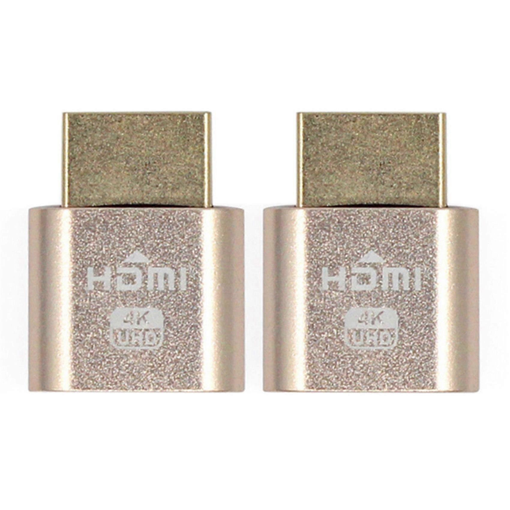 2x Vga Virtual Display Adapter Ddc Edid Dummy Plug Headless Ghost Display Emulator Lock Plate 1920x
