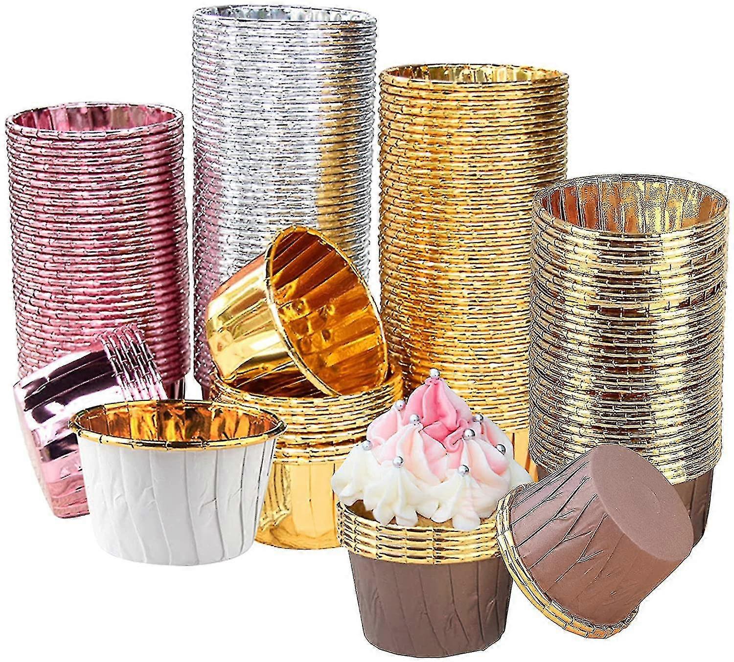 Cupcake Baking Cups, Baking Paper Cups, 200pcs Cupcakes Baking Mold Paper