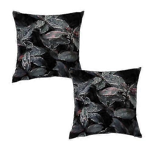 Leafed Plant Printed Pillowcase