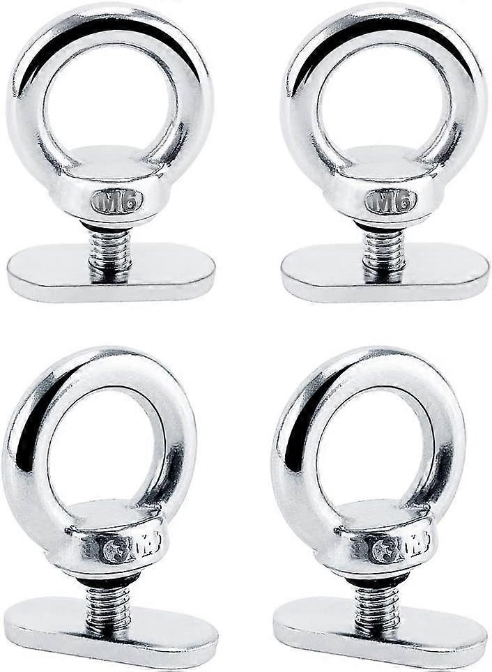 4-Pack Track Mount Tie Down Eyelets to Secure Bungee Cords or Cords, Up to 0.6"