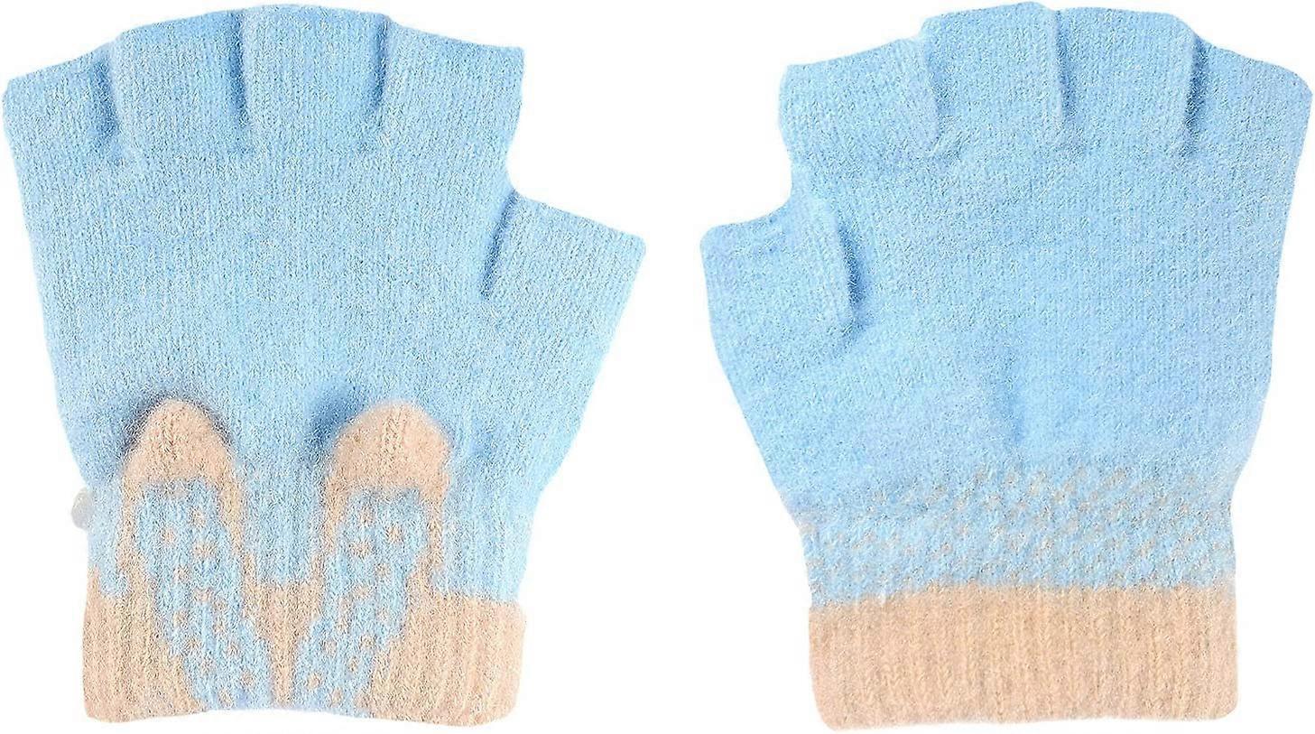 Children's Half Fingers Mid Fingerless Gloves