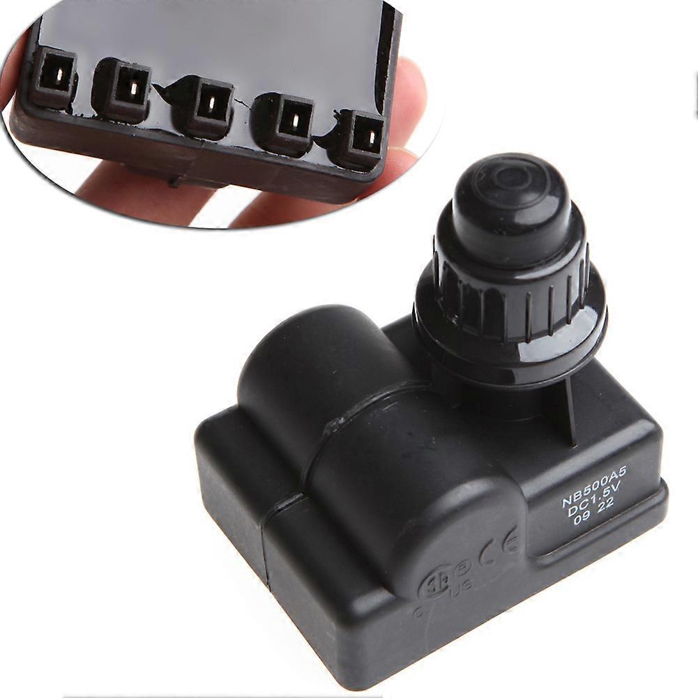 Bbq Gas Grill Replacement 5 Outlet AA Push Button Ign Igniter Black