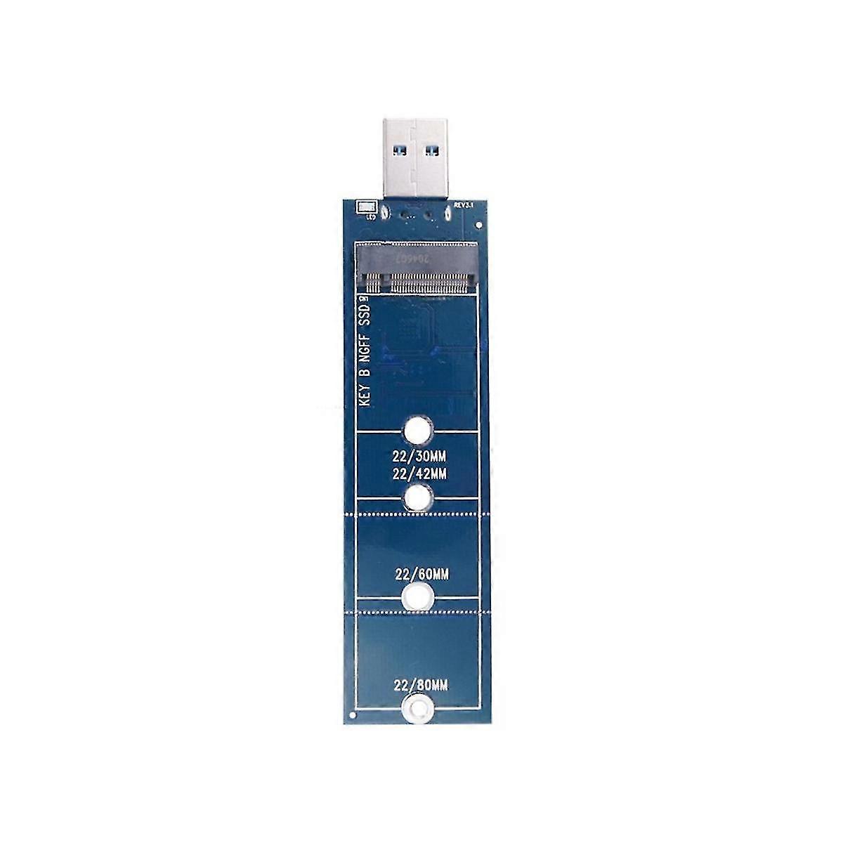 SSD M2 to USB Adapter M.2 to USB Adapter B Key M.2 SATA Protocol SSD Adapter NGFF to USB 3.0 SSD Card