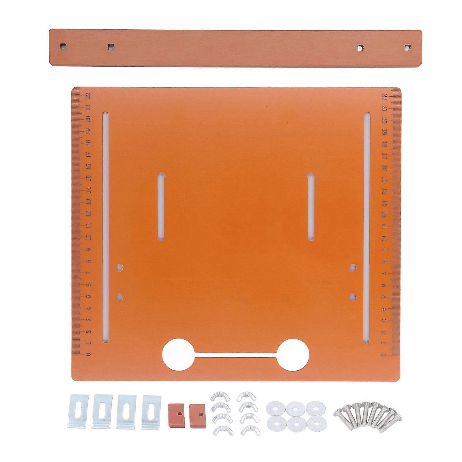 Cutting Machine Base Plate 25x28cm Saw Table Base Plate PP with 2cm Margin for Woodworking