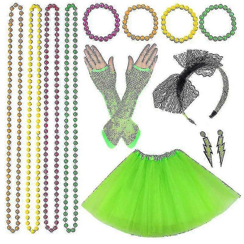 المرأة 80s يتوهم مجموعة الأزياء الرجعية