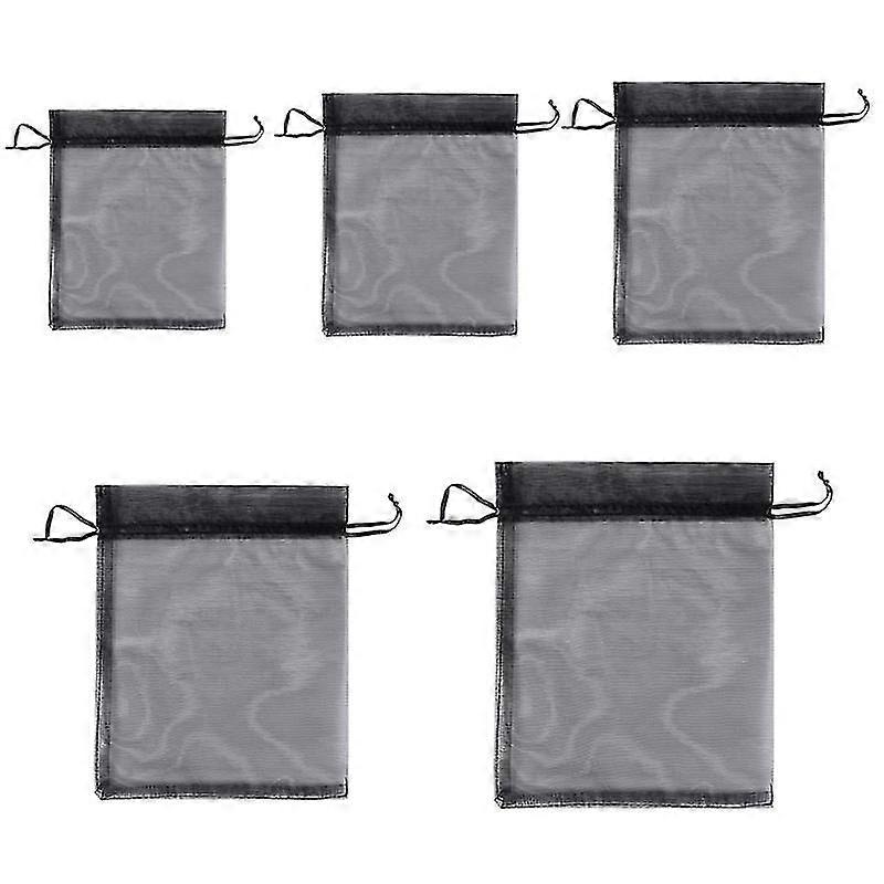 100Pcs Fruit Protection Bags Drawstring Design Fruit Tree Net Bag Bird-proof Fruit Mesh Bag for Home