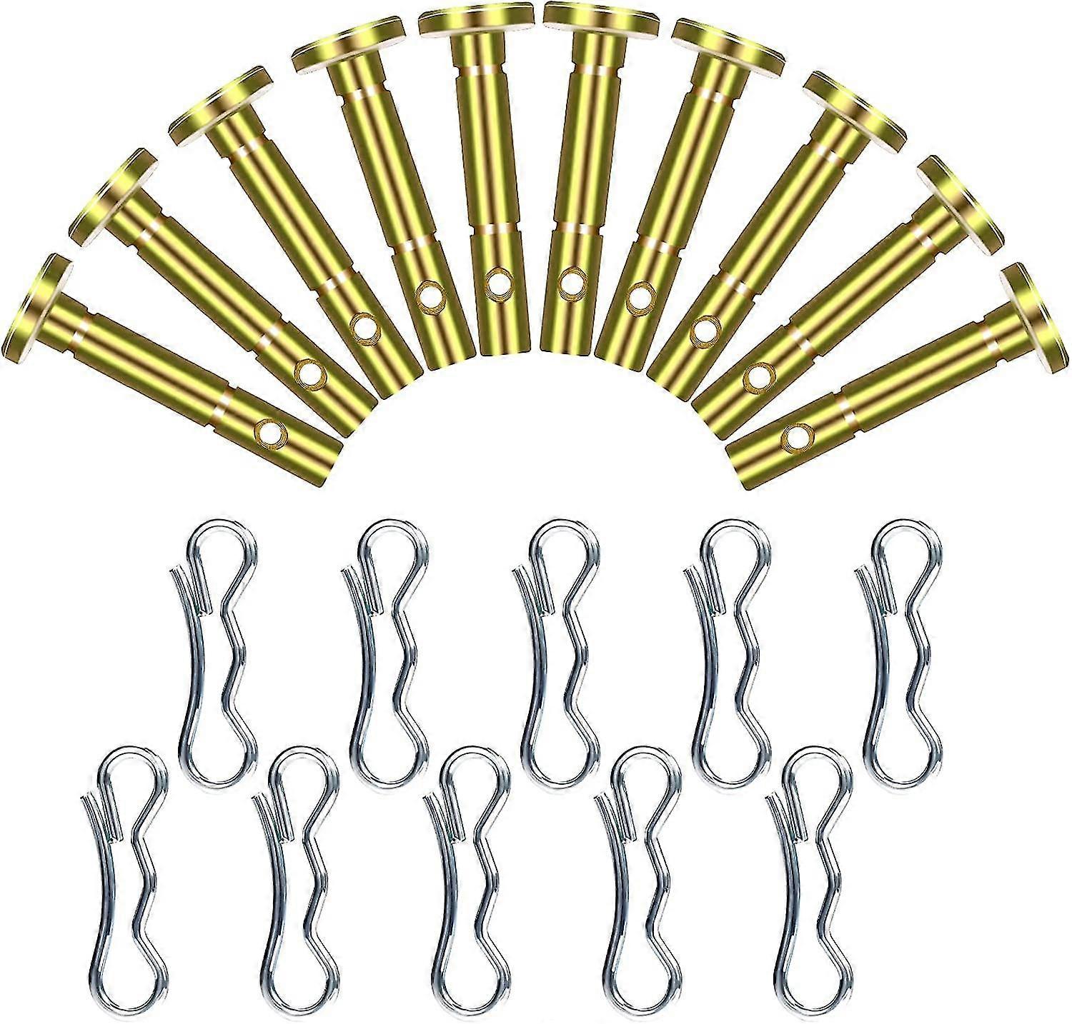 10pcs Shear Pins And 10pcs Cotter Pins Replacement For Cub Cadet 738-04124a 714-04040 Mtd Craftsman Cub Cadet