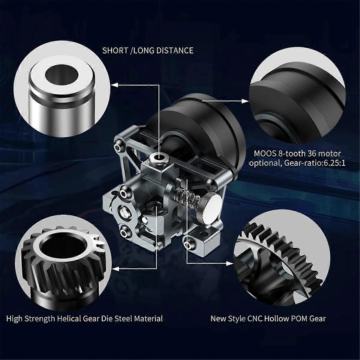 CNC Metal Mini Extruder High Temperature Resistance Light Weight Kit with Moons 36 Motor for Voron