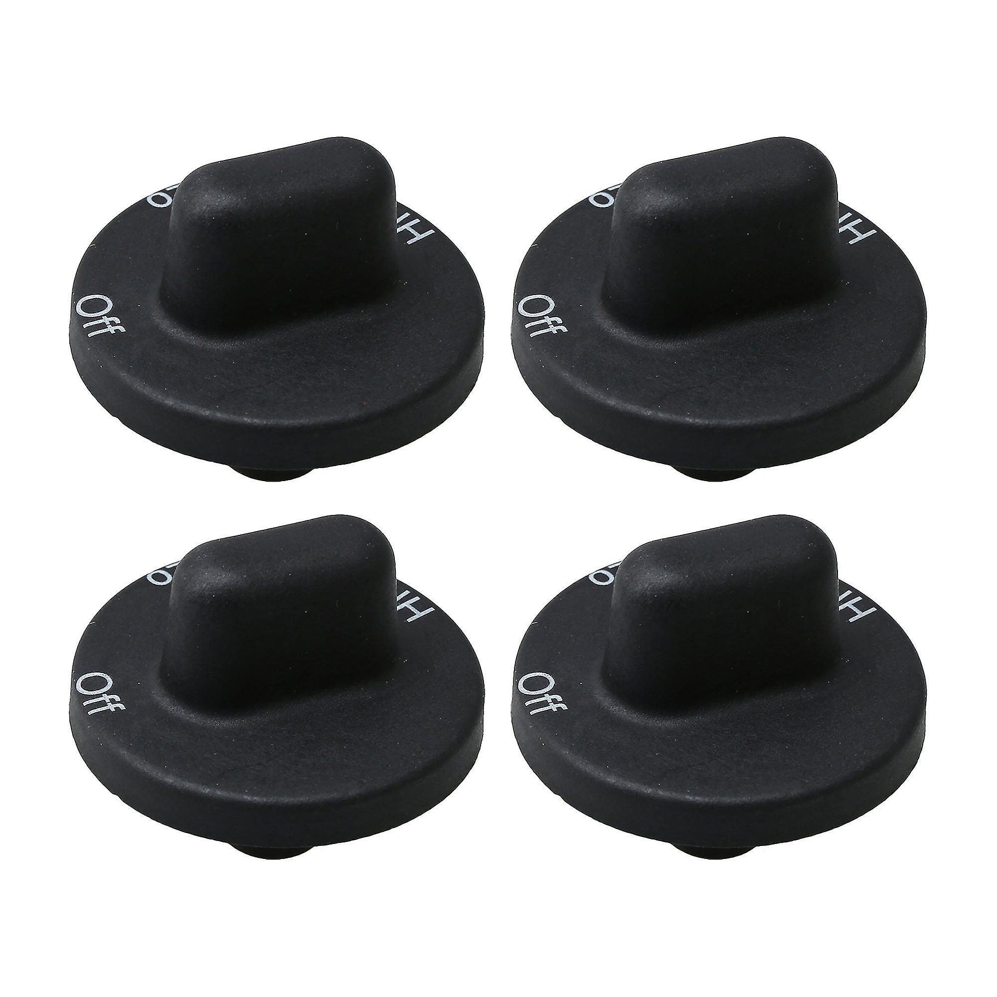 Portable Cooking Stove Accessories 4 Pcs 71001641 Black Burner Stove Control Knob Replacement For Jenn-air