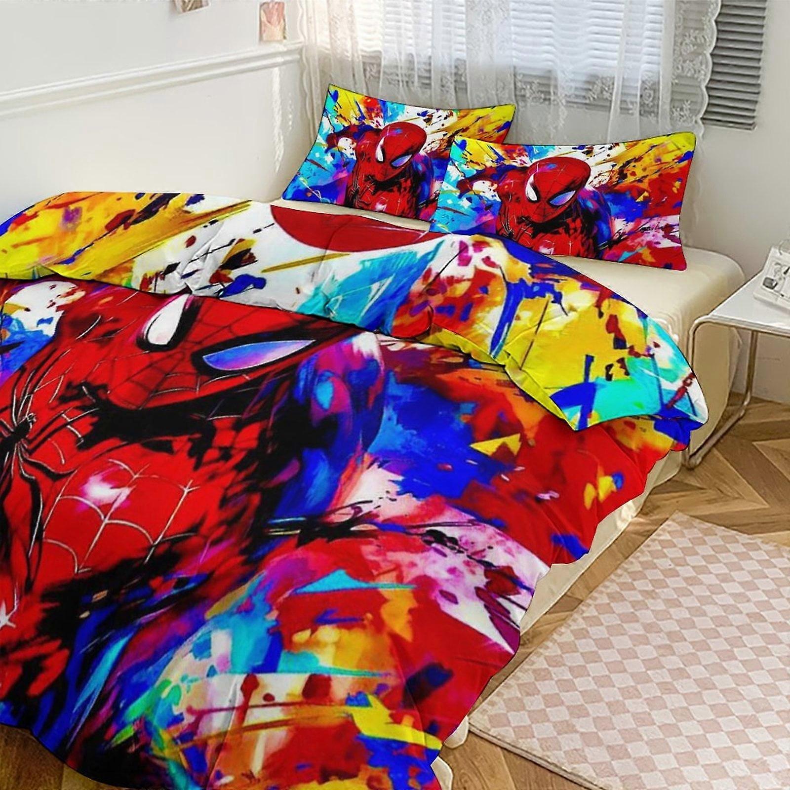 Kt251 Spiderman Bedding Sets for Kids Men Women Full Size