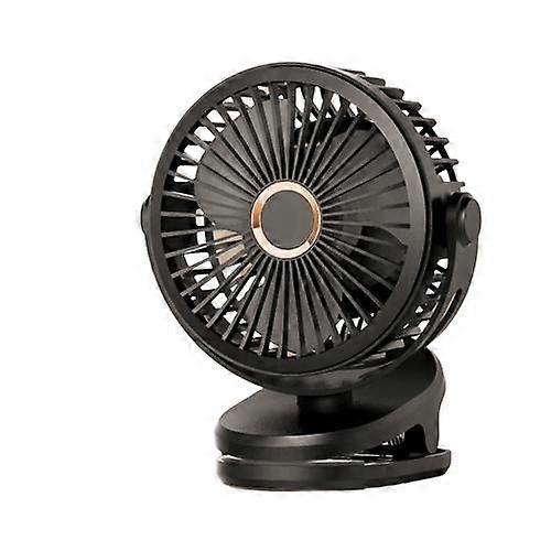 Mini 10000mAh Chargeable Clipped Fan 360 Rotation 4-speed Wind USB Desktop Ventilator Silent Air Conditioner for Bedroom Office