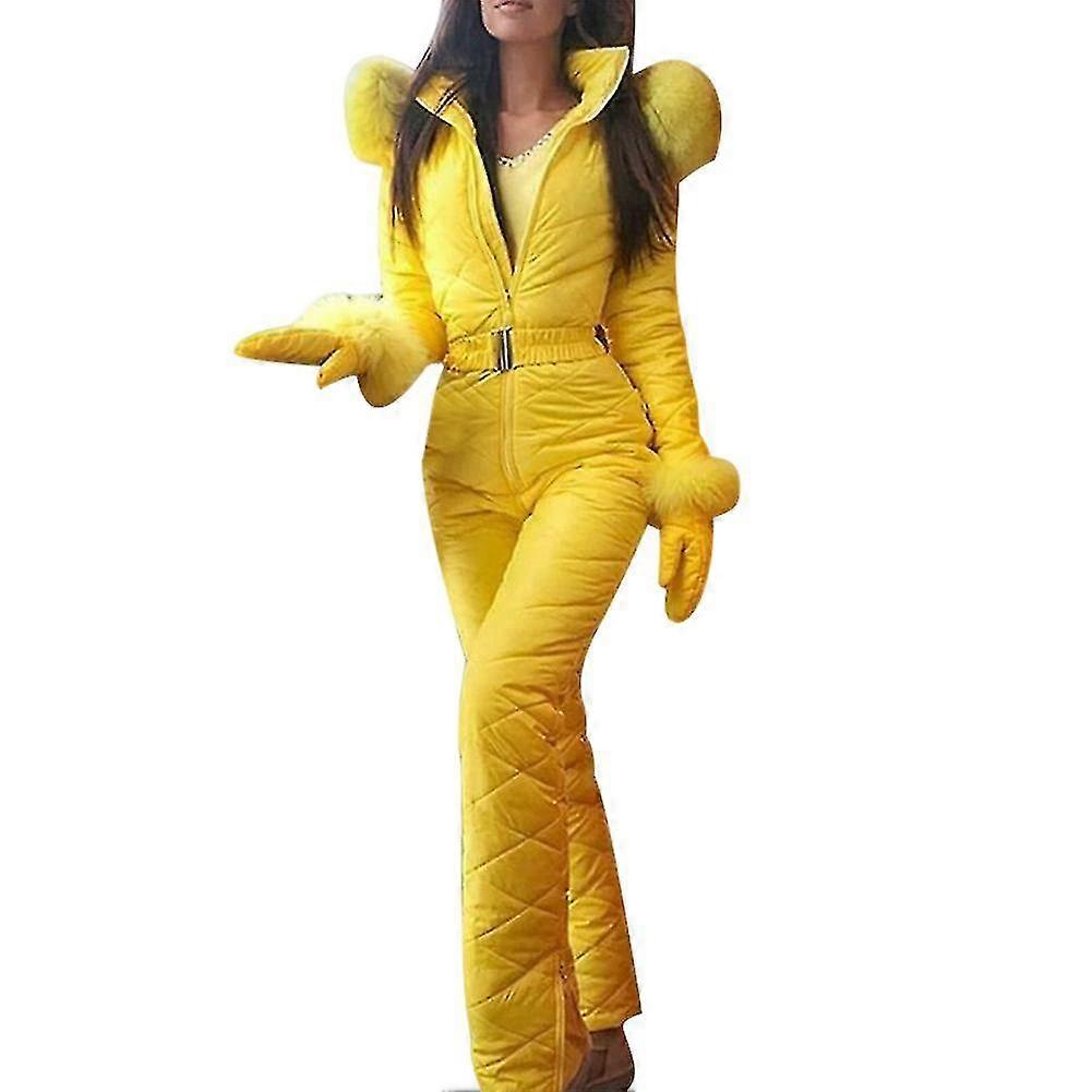 المرأة الشتاء الدافئة الثلج في الهواء الطلق الرياضة السراويل التزلج دعوى للماء jumpsuit