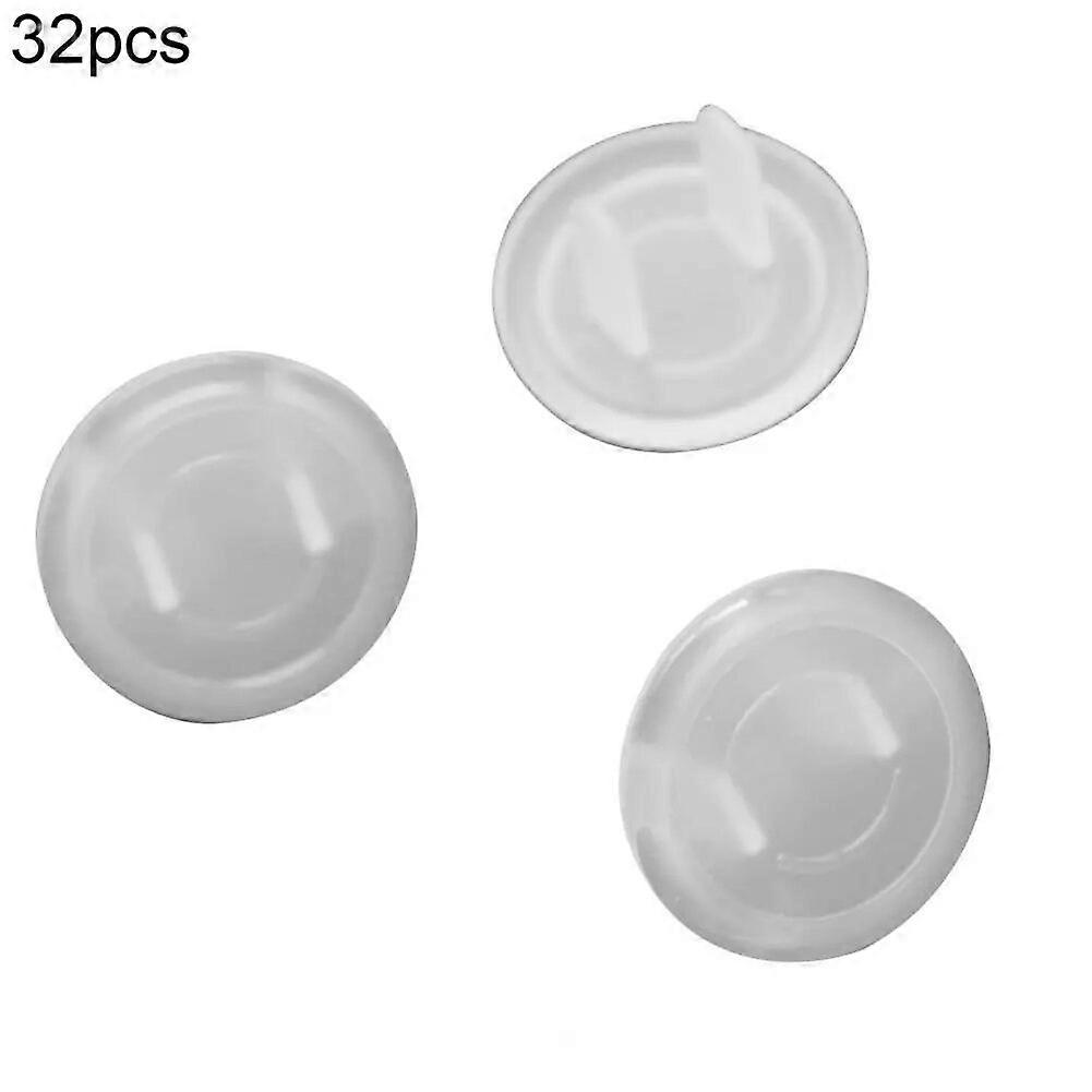32Pcs Practical Socket Covers  Wear-resistant Reusable Socket Cap  Wall Electrical Outlet Socket Cap Baby Monitors