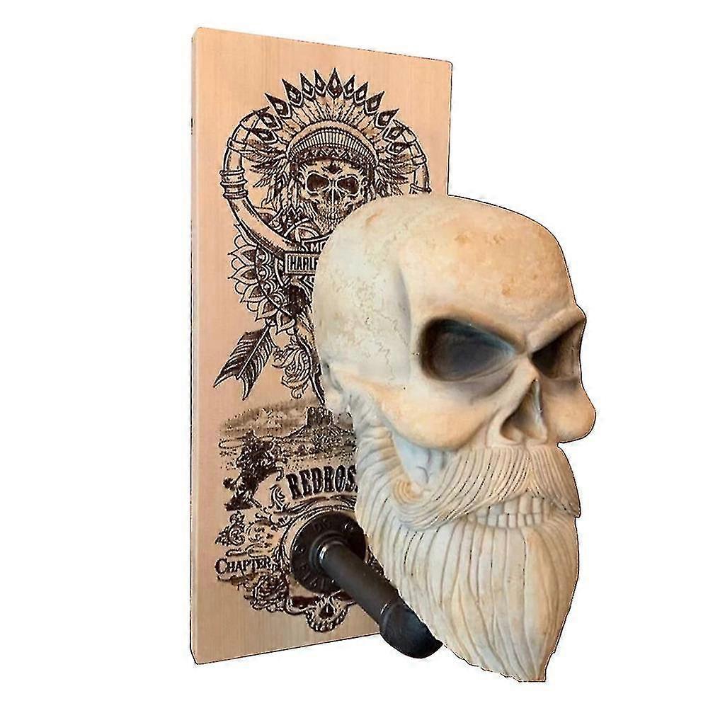Wall Mounted Helmet Holder Bracket Skull Helmet Rack Hanger Resin Craft