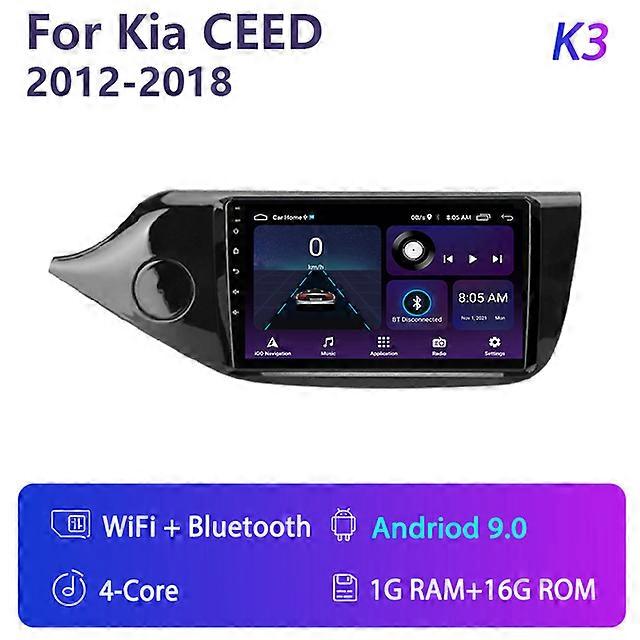 2din 4G Android 11 Autoradio Multimidia Video Player für Kia Ceed Cee ' d 2 JD 2012-2018 Navigation GPS Carplay Audio Hauptgerät 9"