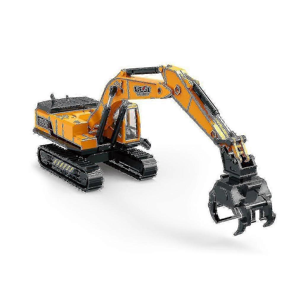 Simulation Engineering Excavator Vehicle For Children Toy Grapple Sling Cart Model Boy Car Model