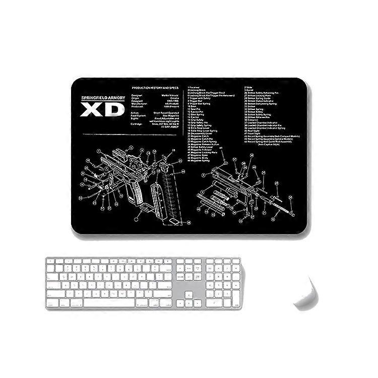 2 PCS Heat Transfer Non-Slip Single-Sided Office Gaming Mouse Pad 2mm
