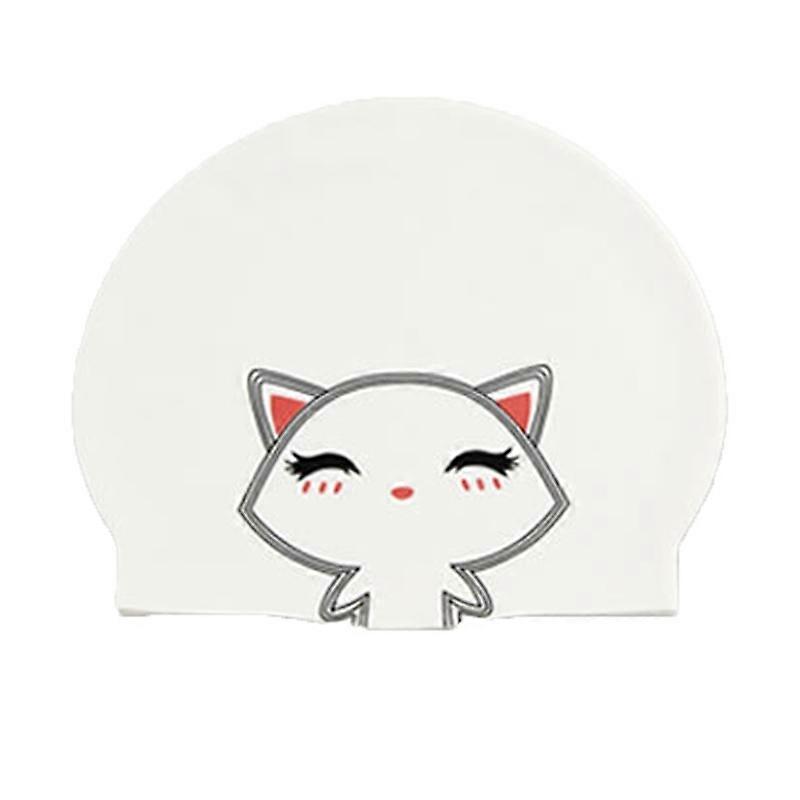 Leuke Cartoon Print Siliconen Badmuts, Spec: Princess Cat