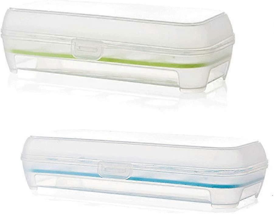 Packung mit 2 Eierbehältern, Kühlschrank-Eierbehältern, Kunststoff-Eierschalen mit Deckel, hält 20 Eier