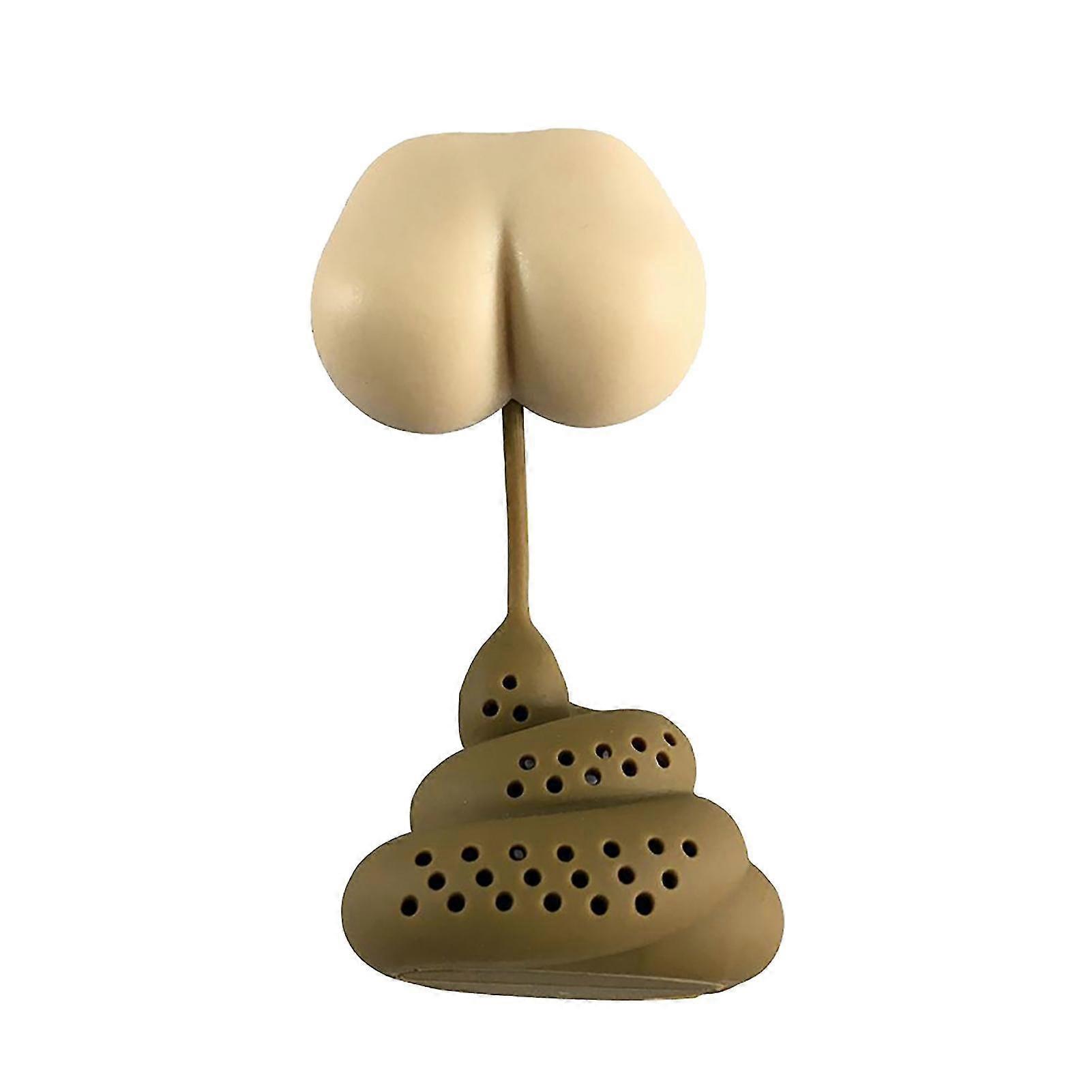 Newway Creative Poo Shape Silicone Tea Infuser Strainer Travel Simple Drinking Tool