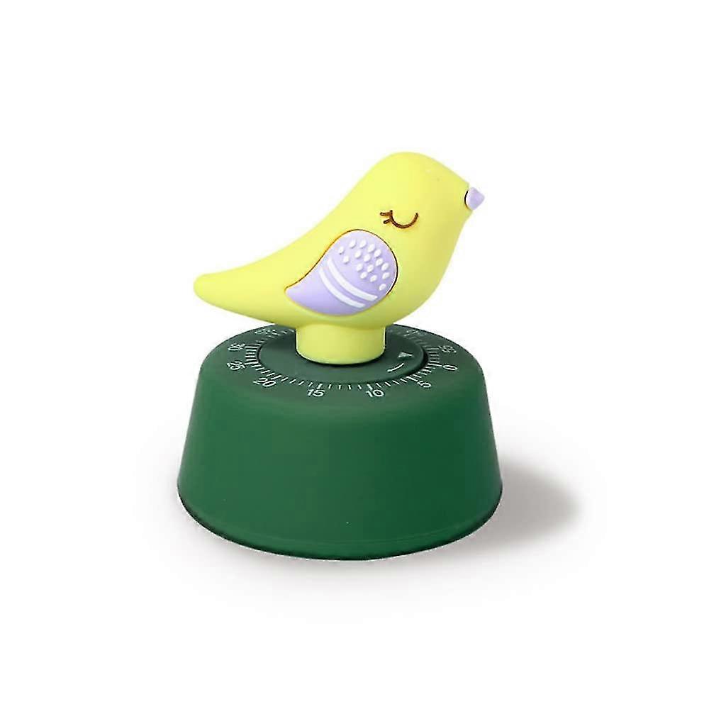 Timer 60 Minutes Mechanical Timer Kitchen Cooking Timer Manual Timer Cute Learning timer Yellow Bird