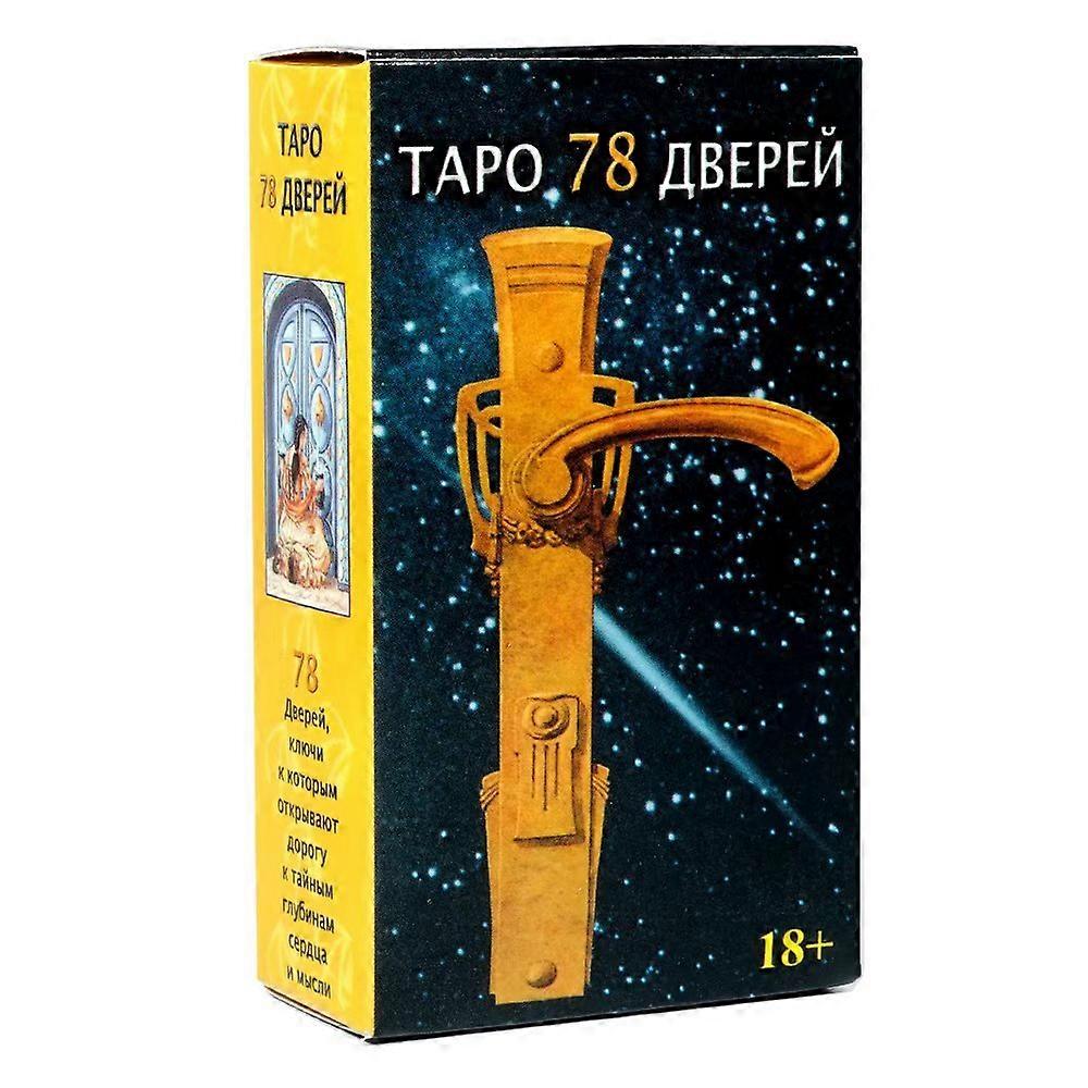Tapo 78 en Tarot of the 78 Doors Tarot cards Russian Version Blue edge Family Party Board Game with paper instructions