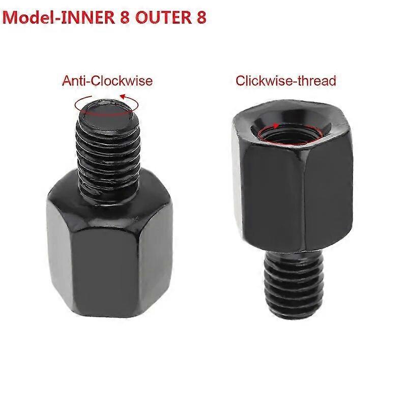 1pcs Motorcycle Rearview Mirror Adapters Screws 8mm to 10mm Reverse Right Left Thread Adapter Conversion Screw Convenient Tools