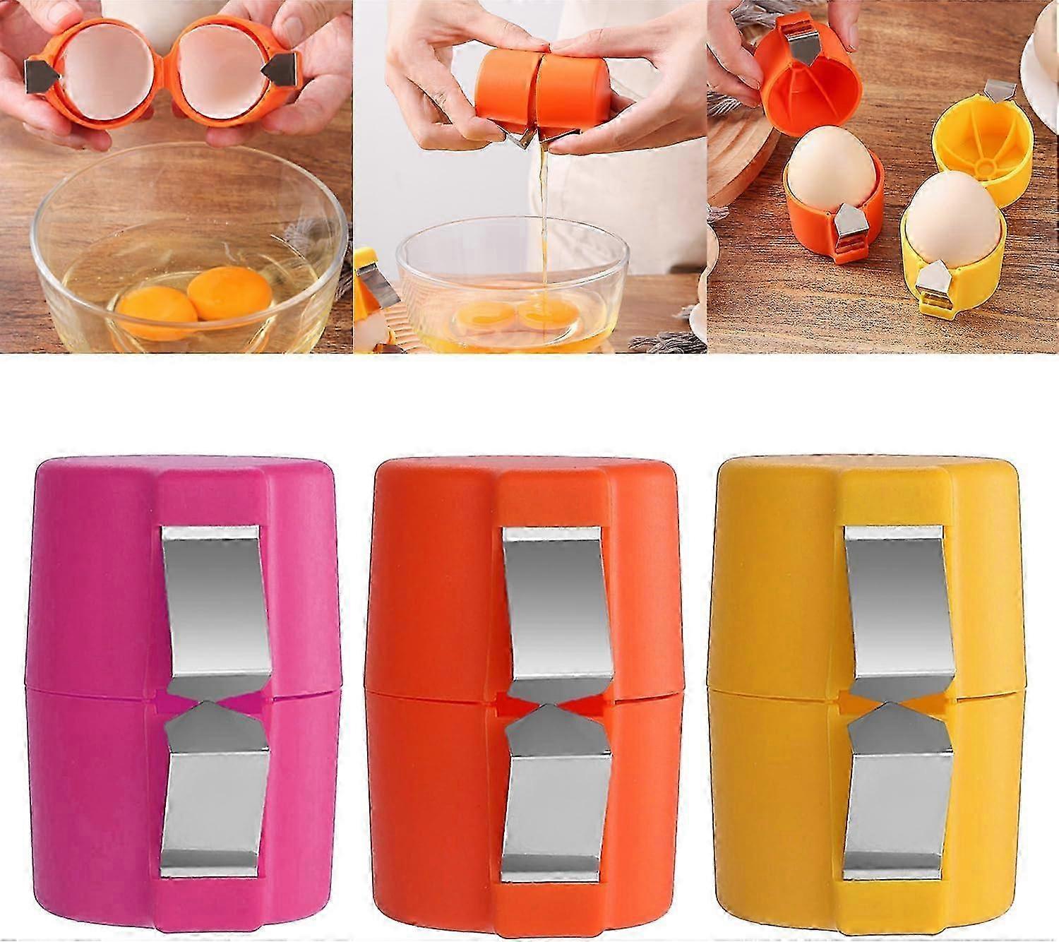 Eggeskallåpner, Egg Breaker, Bærbart Egg Cracker Tool For Raw Egg, Egg Opener Toppers Cutter, Kjøkken Gadgets Verktøy Egg Separator For Alle Slags
